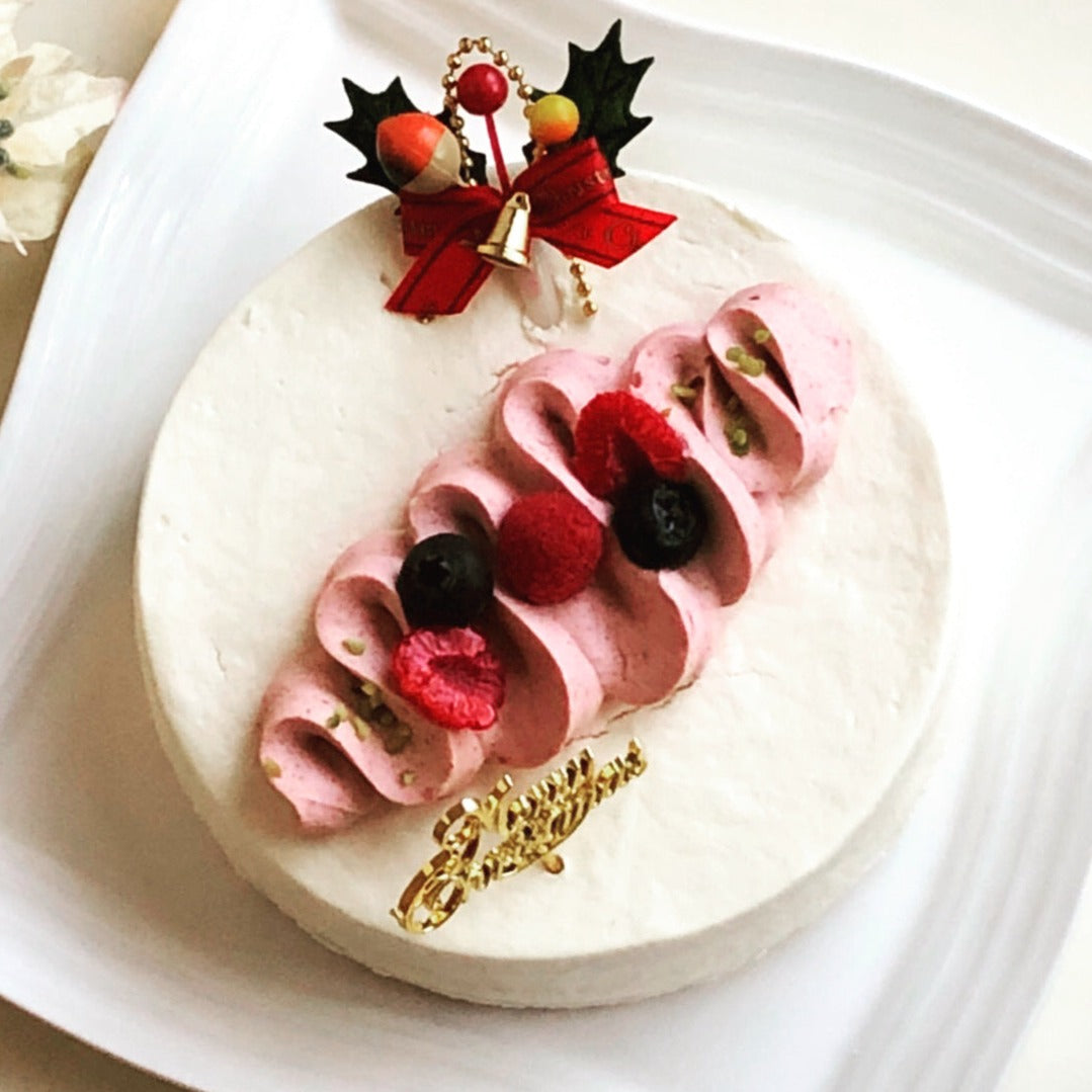 いちごクリームの低糖質クリスマスケーキ【12/20以降順次発送】【送料無料】